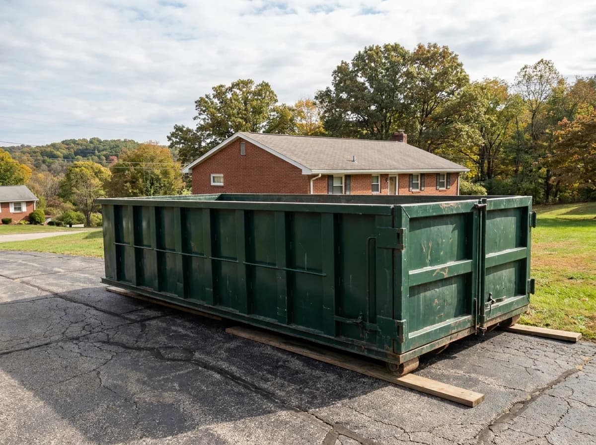 10 Yard roll-off dumpster